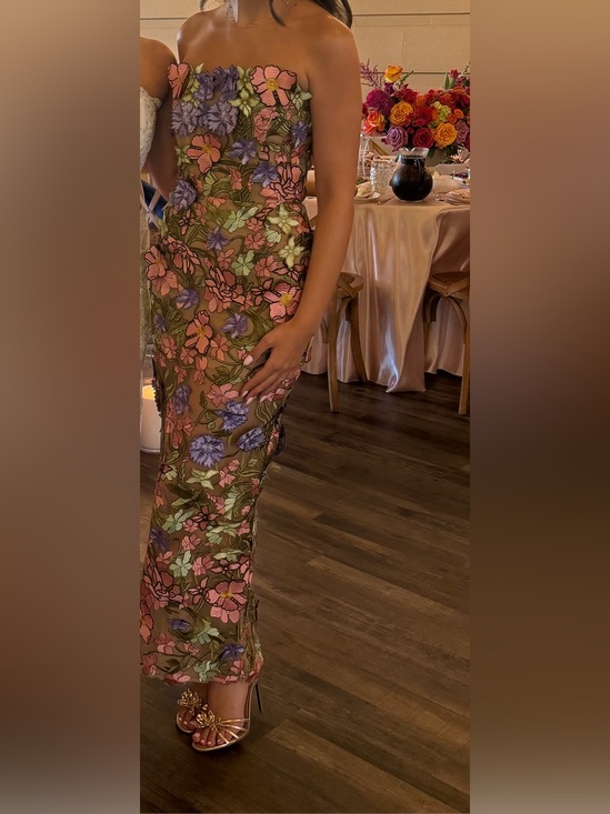 Bronx and Banco Dresses & Skirts - Bronx and Banco - Iris Floral Maraya Strapless Ankle Dress